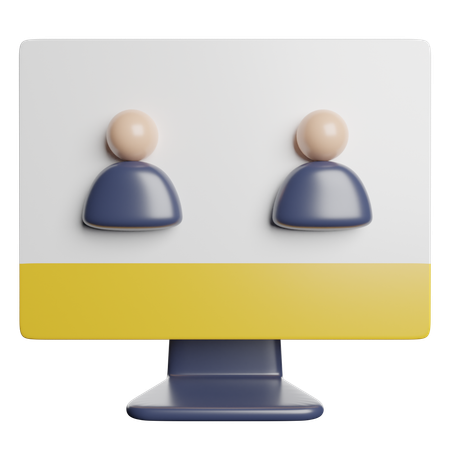 Online Meeting  3D Icon