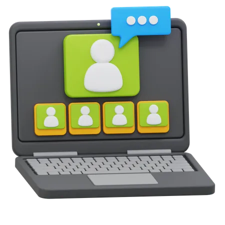 Online Meeting  3D Icon