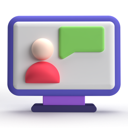 Online Meeting  3D Icon