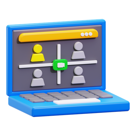 Online Meeting  3D Icon