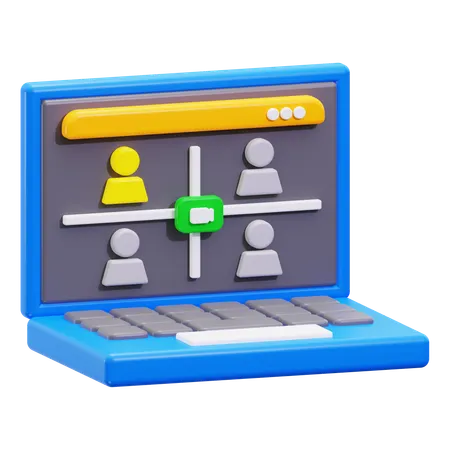 Online Meeting  3D Icon