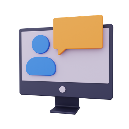 Online Meeting  3D Icon