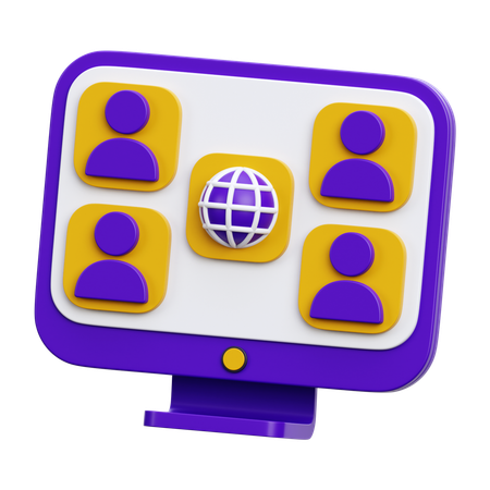 Online Meeting  3D Icon