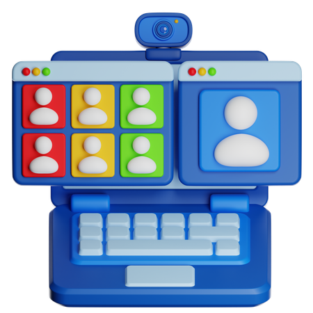 Online Meeting  3D Icon