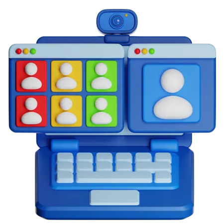 Online Meeting  3D Icon