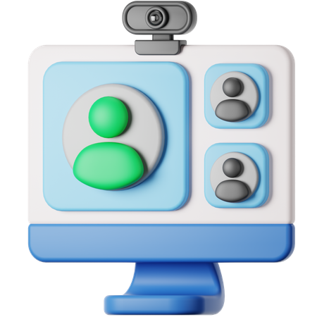 Online Meeting  3D Icon