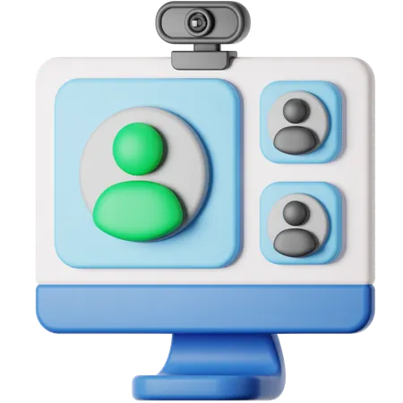 Online Meeting  3D Icon