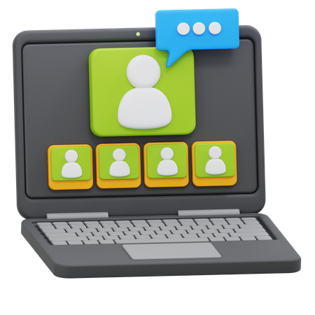 Online Meeting  3D Icon