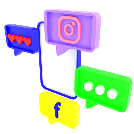 Online messages  3D Icon
