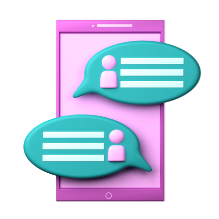 Online Messaging  3D Icon