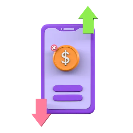 Online Mobile Payment  3D Icon