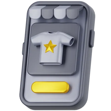 Online Mobile Shop  3D Icon