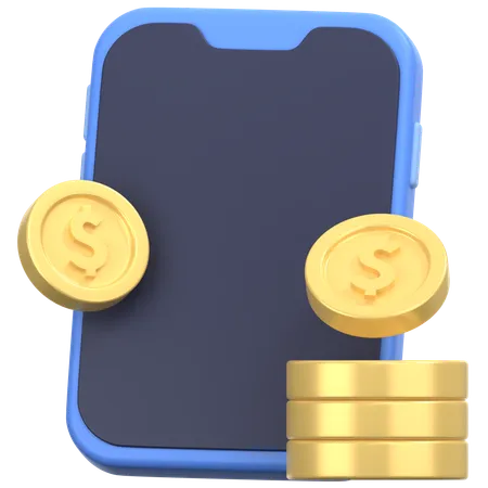 Online money  3D Icon