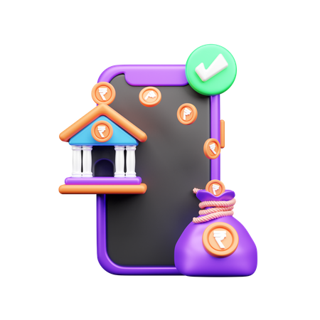 Online Money  3D Icon