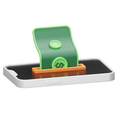 Online Money  3D Icon