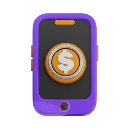 Online Money  3D Icon