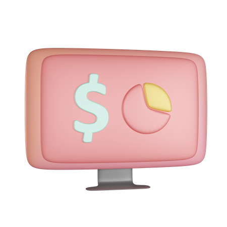 Online Money  3D Icon