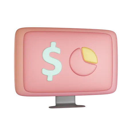 Online Money  3D Icon