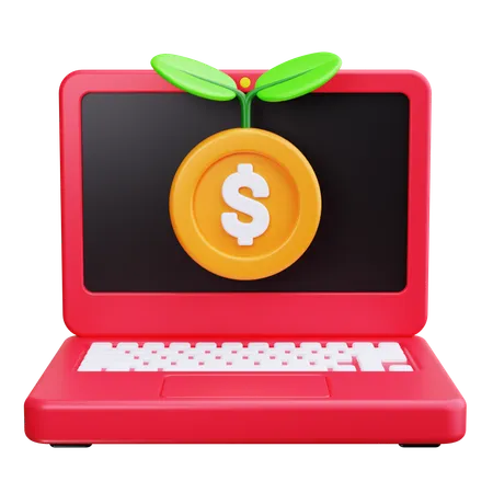 Online Money  3D Icon