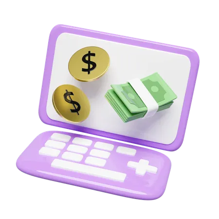 Online Money  3D Icon