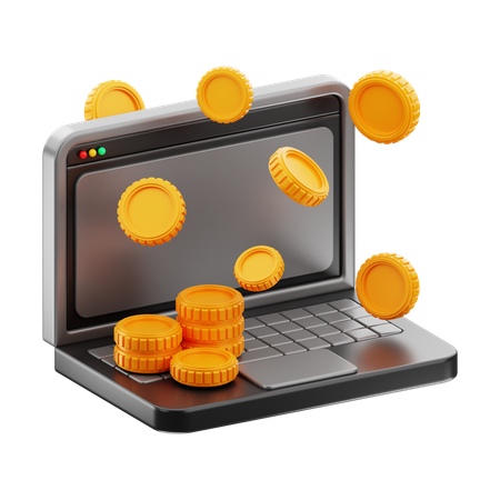 Online Money  3D Icon