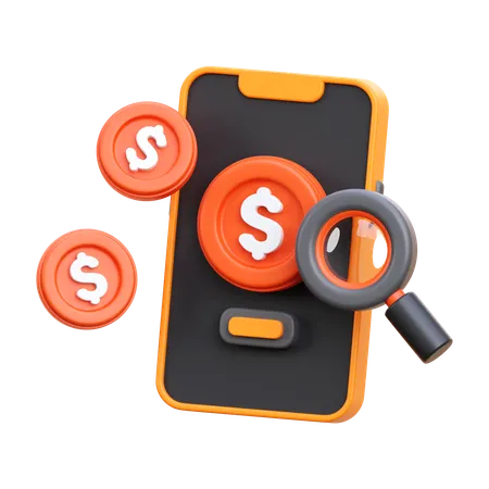 Online Money  3D Icon