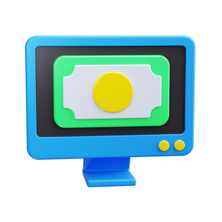 Online money  3D Icon