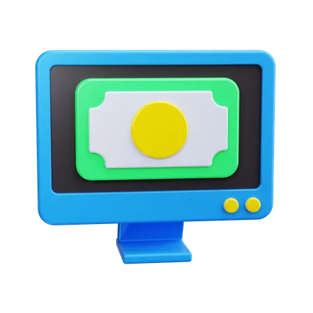 Online money  3D Icon