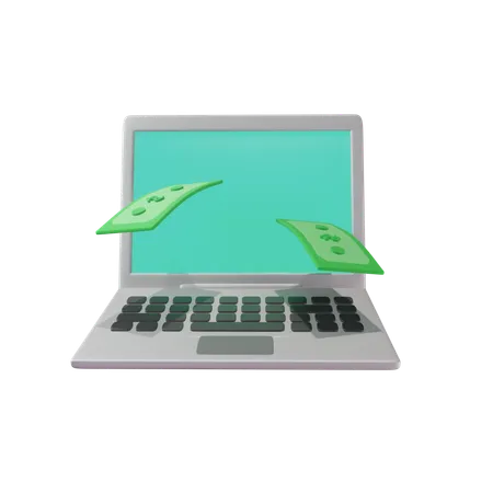 Online money  3D Icon