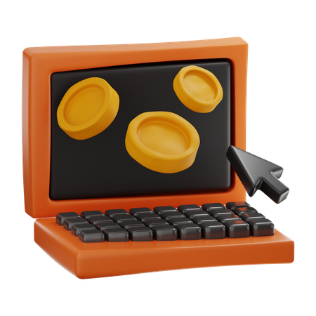 Online Money  3D Icon