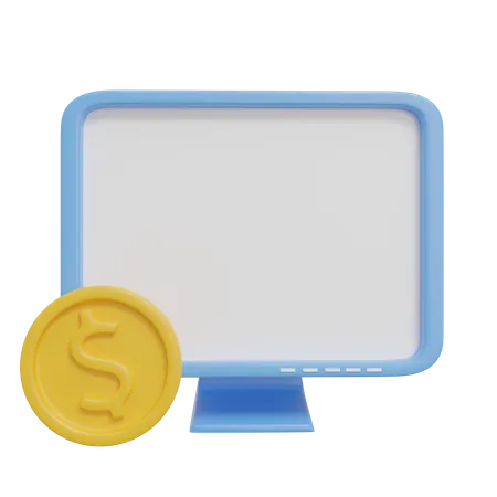 Online Money  3D Icon