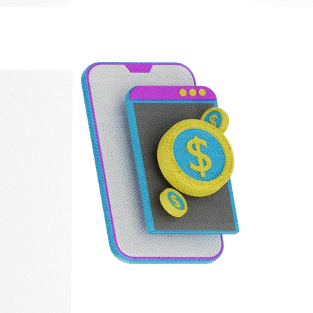 Online Money  3D Icon