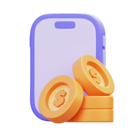 Online Money  3D Icon