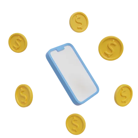 Online Money  3D Icon