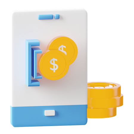 Online Money  3D Icon