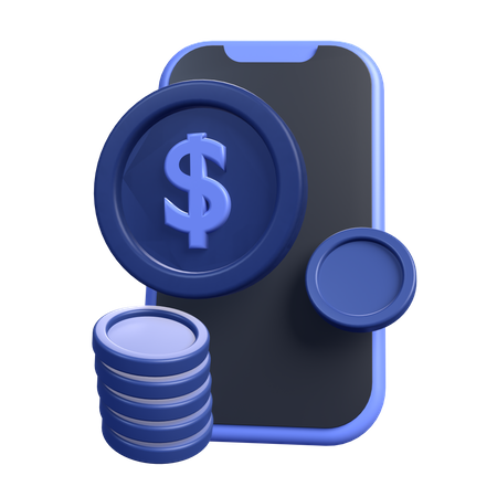 Online Money  3D Icon