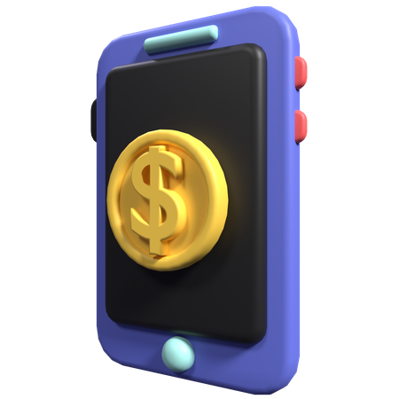 Online Money  3D Icon