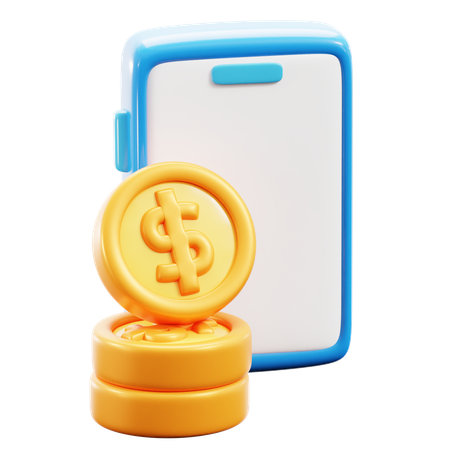 Online Money  3D Icon