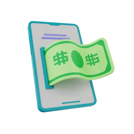 Online Money  3D Icon