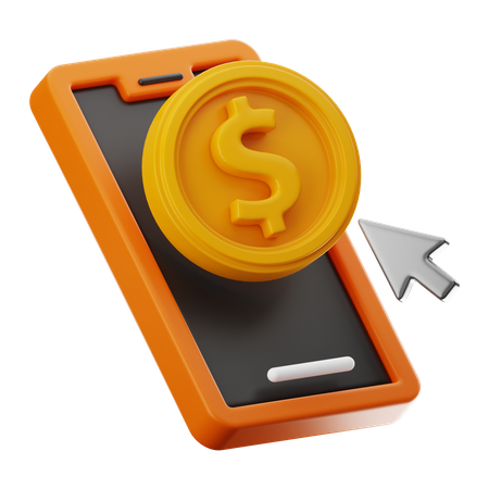 Online Money  3D Icon