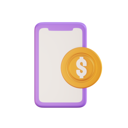 Online Money  3D Illustration