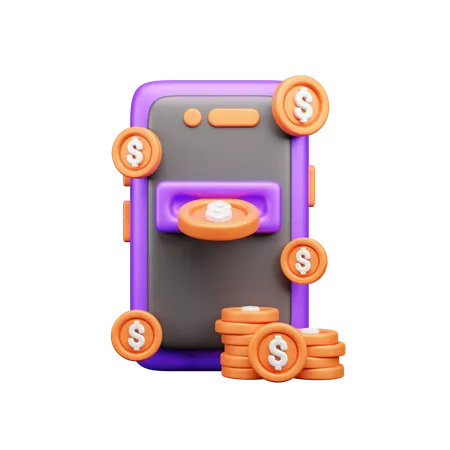 Online Money transfer  3D Icon