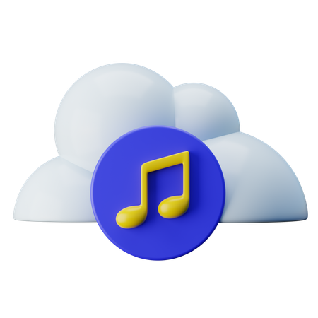 Online Music Streaming  3D Icon