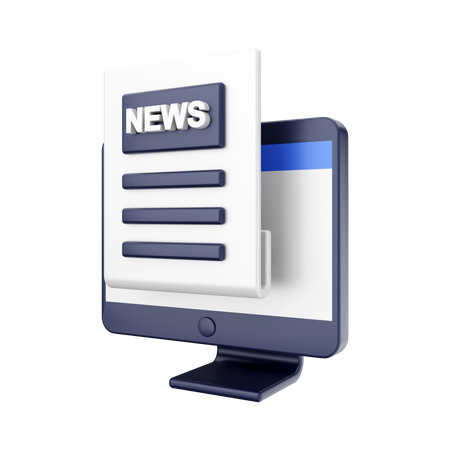 Online Nachrichten  3D Icon