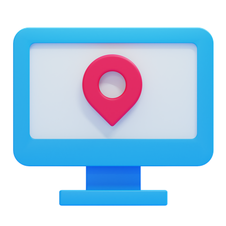 Online Navigation  3D Icon