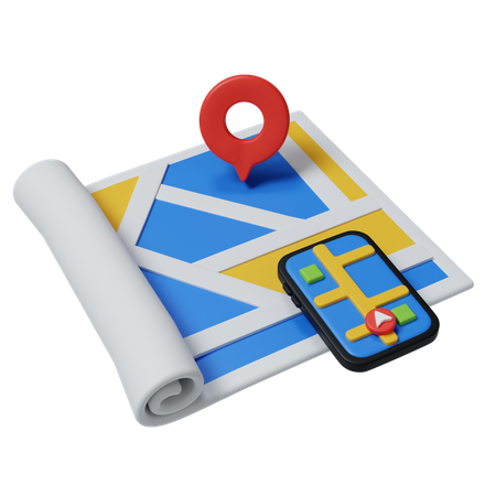 Online Navigation  3D Icon