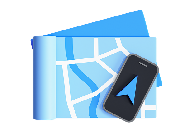 Online Navigation  3D Icon