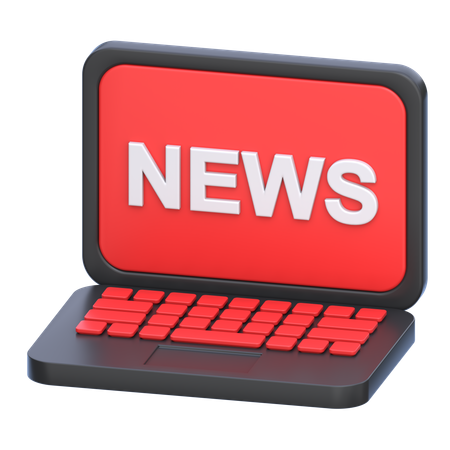 Online News  3D Icon