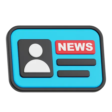 Online News  3D Icon