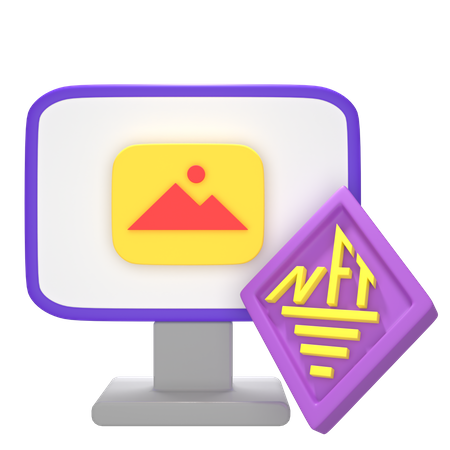 Online Nft Gallery  3D Icon